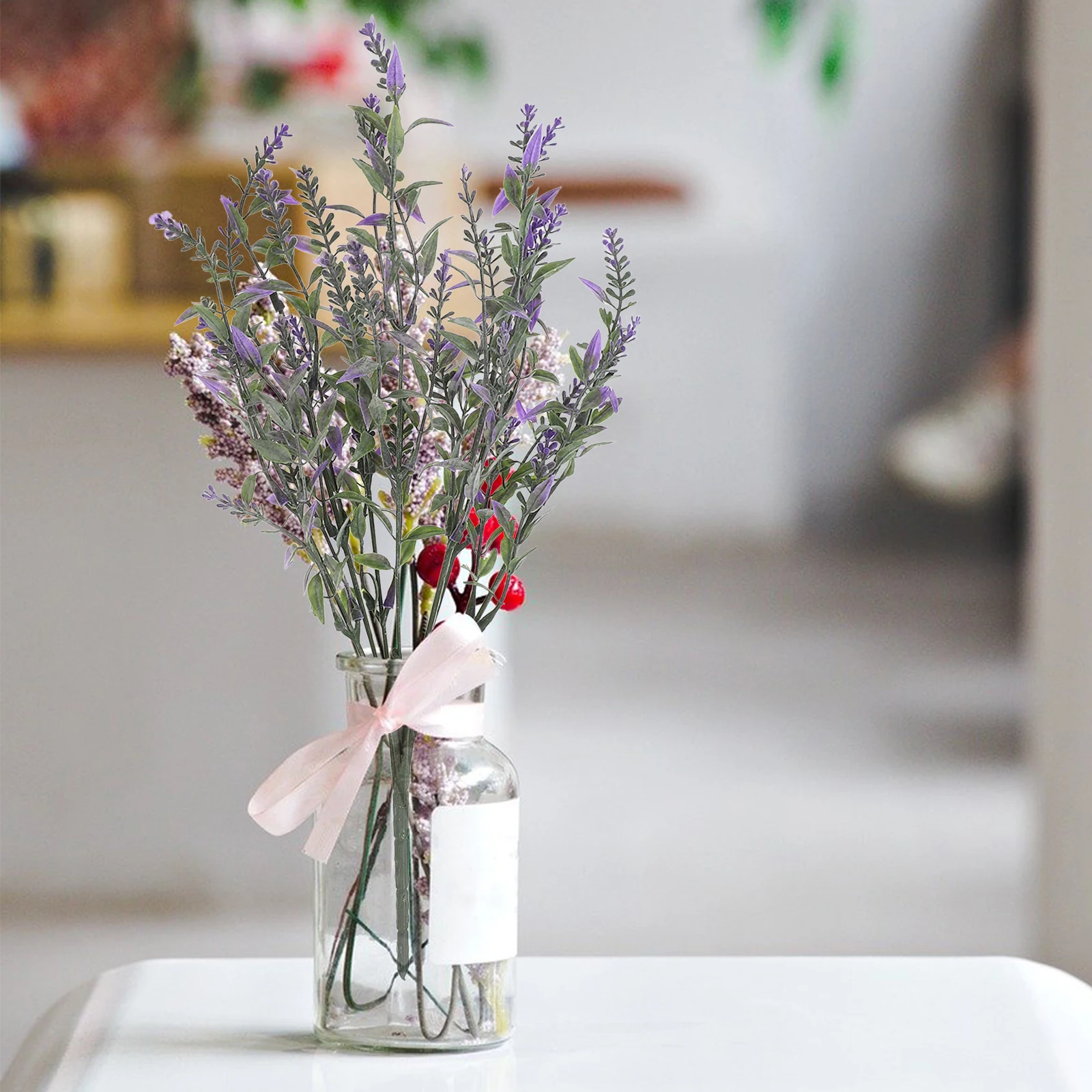 Lifelike Artificial Lavender Flowers Faux Purple Plants Plastic Stems Wedding Bridal Bouquet Home Decor Fake Flower
Lifelike Artificial Lavender Flowers Faux Purple Plants Plastic Stems Wedding Bridal Bouquet Home Decor Fake Flower