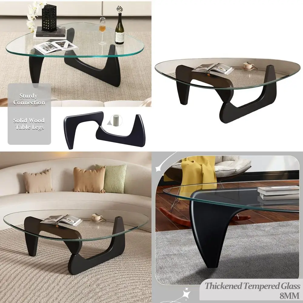 Современный черный стеклянный журнальный столик середины века, деревенское деревянное основание, уникальная центральная часть гостиной
Современный черный стеклянный журнальный столик середины века, деревенское деревянное основание, уникальная центральная часть гостиной