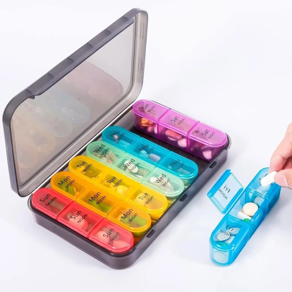Beauty Detachable Daily Pill Organizer 3 Times A Day, Seven Days A Week, Pill Box, Vitamin And Medication Storage Box
Beauty Detachable Daily Pill Organizer 3 Times A Day, Seven Days A Week, Pill Box, Vitamin And Medication Storage Box