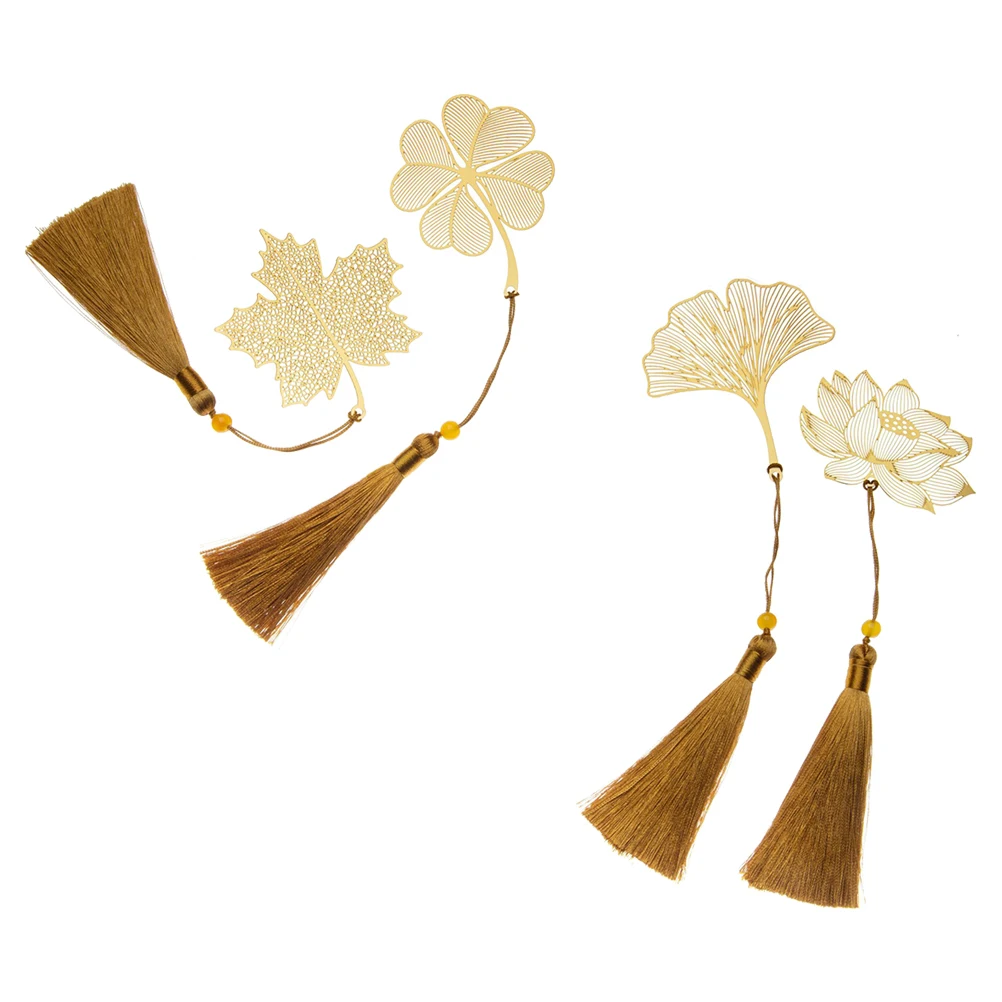 4 Pcs Metal Leaf Bookmarks Decorative Reading Gifts for Students Writers Lightweight Birthday Holiday Presents Brass
4 Pcs Metal Leaf Bookmarks Decorative Reading Gifts for Students Writers Lightweight Birthday Holiday Presents Brass