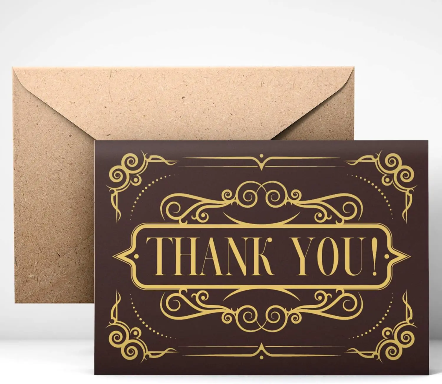 Thank You Cards (24pcs), Includes Blank Cards & Envelopes with Stickers, 4 x 6, Black classic design, Perfect for any occasion
Thank You Cards (24pcs), Includes Blank Cards & Envelopes with Stickers, 4 x 6, Black classic design, Perfect for any occasion
