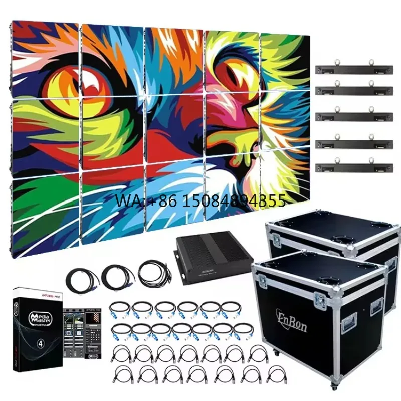 P4.8 P2.6 P2.9 Indoor Outdoor Rental LED Display for Stage Backdrop LED Screen Pantalla LED Exterior P3.91 500mmx500mm
P4.8 P2.6 P2.9 Indoor Outdoor Rental LED Display for Stage Backdrop LED Screen Pantalla LED Exterior P3.91 500mmx500mm