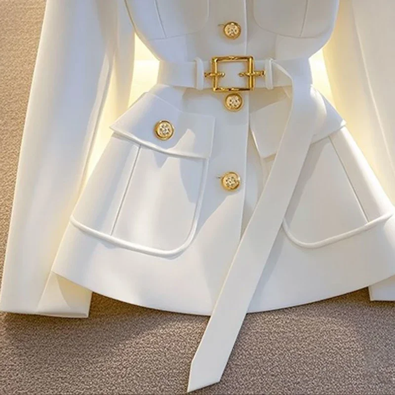 Women's Blazer Coat New 2025 Autumn Long Sleeve Casual Single Breasted Elegant Office Waist Ladies Suit Jacket lady Outerwear
Women's Blazer Coat New 2025 Autumn Long Sleeve Casual Single Breasted Elegant Office Waist Ladies Suit Jacket lady Outerwear