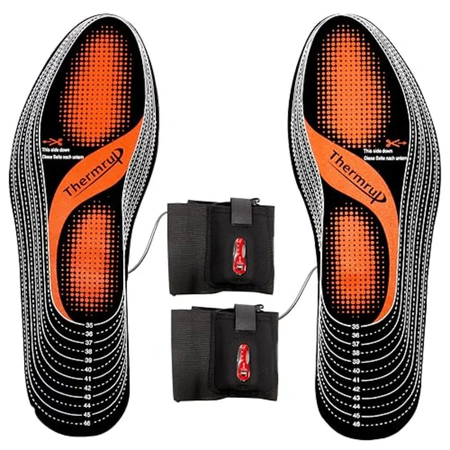 Electric Heated Insoles Foot Warmers Rechargeable Li-Ion Battery with 4 Temperature Settings Size 4.5-14 Far Infrared High Temp
Electric Heated Insoles Foot Warmers Rechargeable Li-Ion Battery with 4 Temperature Settings Size 4.5-14 Far Infrared High Temp