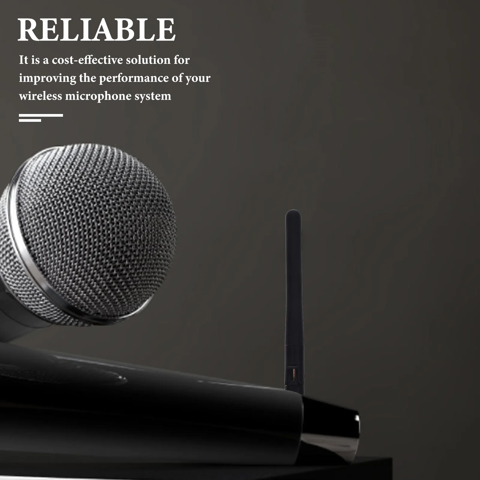 Antenna for Wireless Microphone System Long Range Receiver Lightweight Durable Easy Installation Cost Effective 
Antenna for Wireless Microphone System Long Range Receiver Lightweight Durable Easy Installation Cost Effective