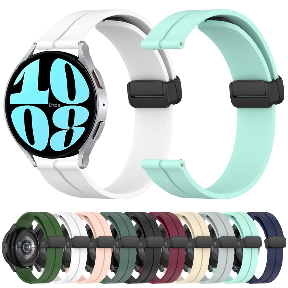 Magnetic Buckle Silicone Strap For Samsung Galaxy Watch 6 5 Pro 44mm 40mm Band Watch 4 6 Classic 43mm 47mm Replacement 20mm 22mm
Magnetic Buckle Silicone Strap For Samsung Galaxy Watch 6 5 Pro 44mm 40mm Band Watch 4 6 Classic 43mm 47mm Replacement 20mm 22mm