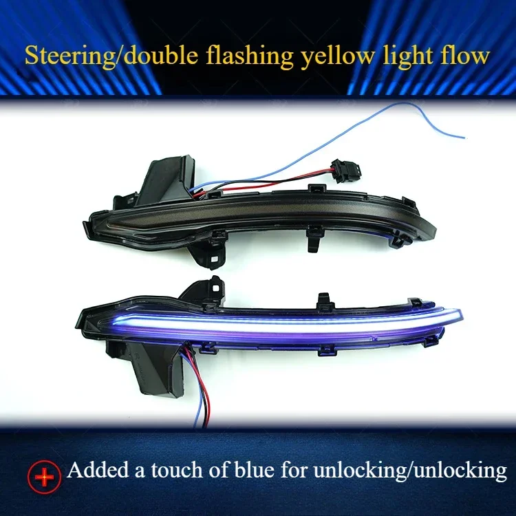 Rearview mirror rearview mirror running turn signal light a touch of blue modification For Audi A8 (2018+)
Rearview mirror rearview mirror running turn signal light a touch of blue modification For Audi A8 (2018+)