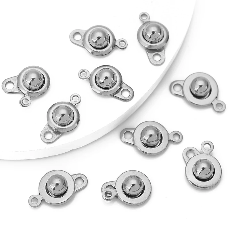 10pcs 8mm 9mm Stainless Steel Snap Button Jewelry Connector Fastener for DIY Necklace Bracelet Craft Making Supplies Accessories
10pcs 8mm 9mm Stainless Steel Snap Button Jewelry Connector Fastener for DIY Necklace Bracelet Craft Making Supplies Accessories