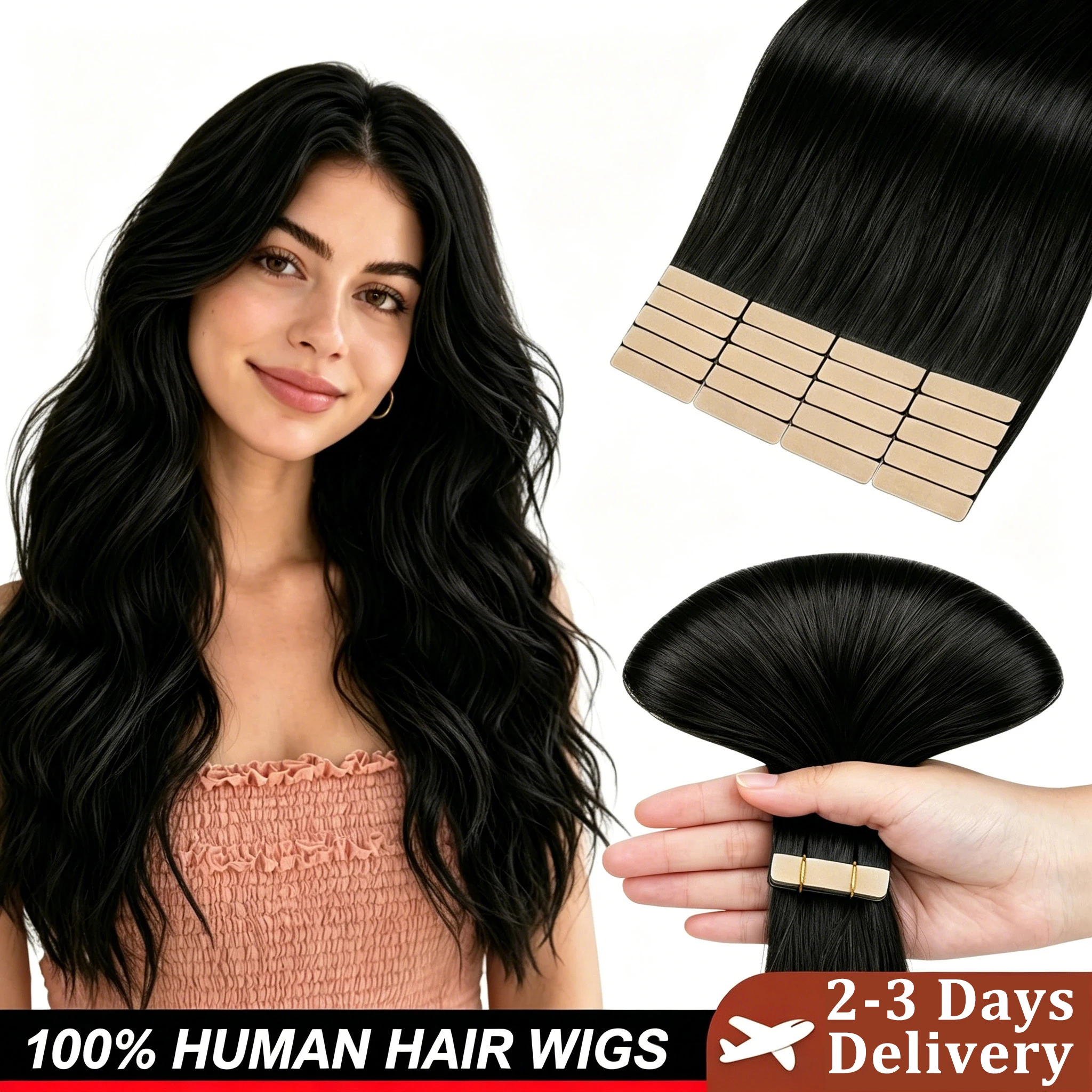 16-24 Inch Tape In Human Hair Seamless Invisible Virgin Real 100% Human Hair Tape In Hair Extensions Remy Double Sided Adhesive Human Hair
16-24 Inch Tape In Human Hair Seamless Invisible Virgin Real 100% Human Hair Tape In Hair Extensions Remy Double Sided Adhesive Human Hair