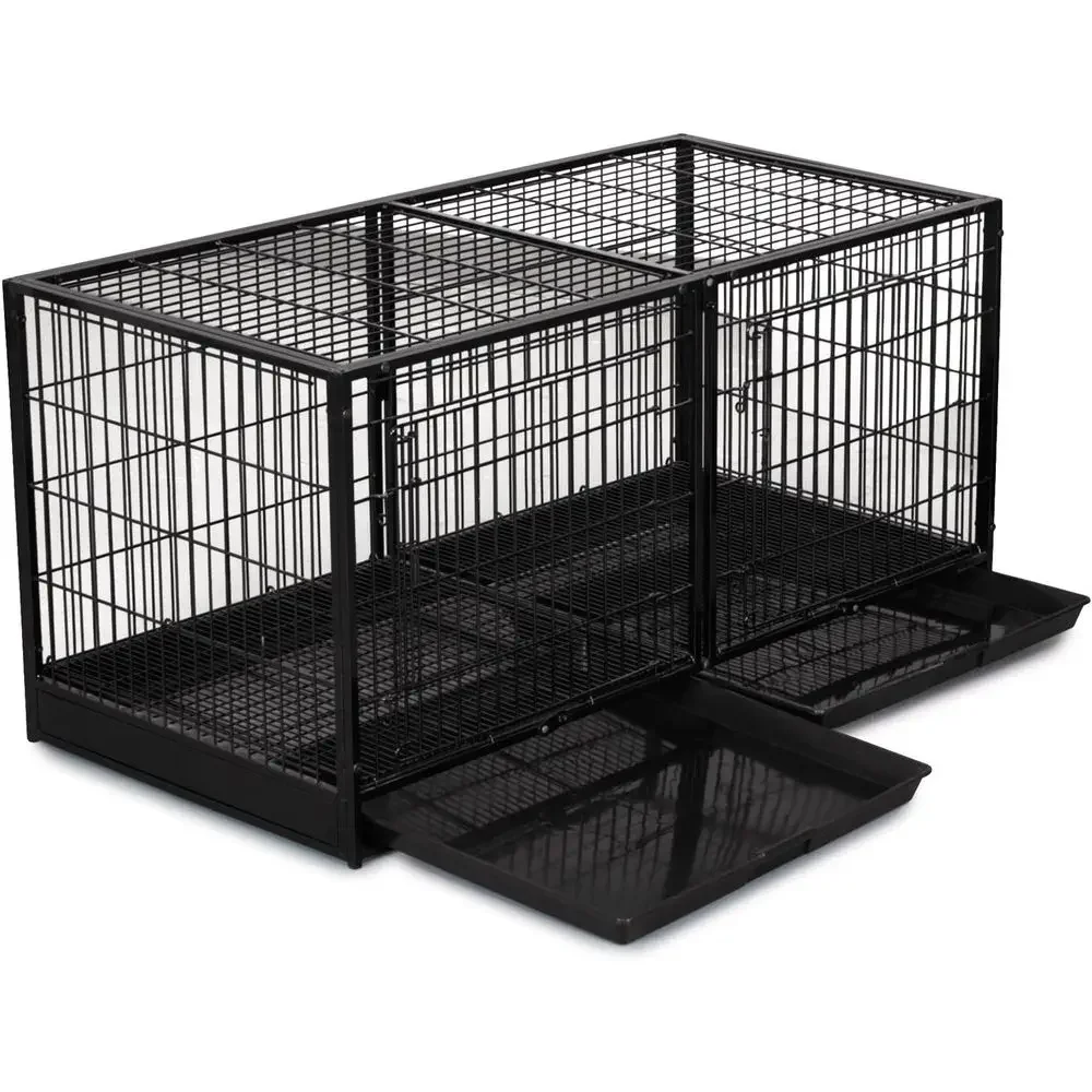Steel Framed Pet Cage with Plastic Base, Black
Steel Framed Pet Cage with Plastic Base, Black