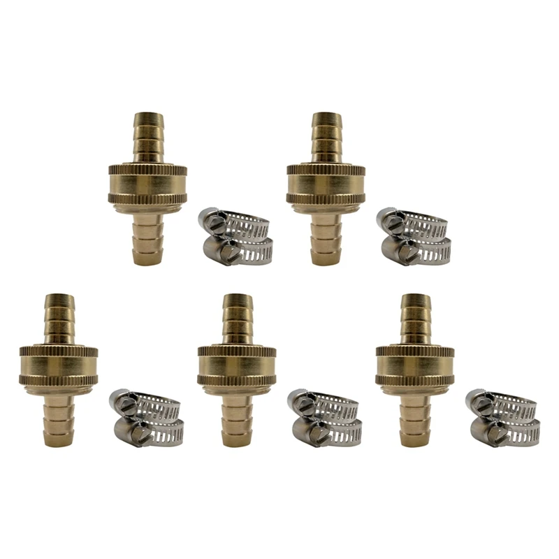 5 Sets 1/2 Standard Garden Repair Fittings Clamp Hose Repair Fittings Hose Repair 
5 Sets 1/2 Standard Garden Repair Fittings Clamp Hose Repair Fittings Hose Repair