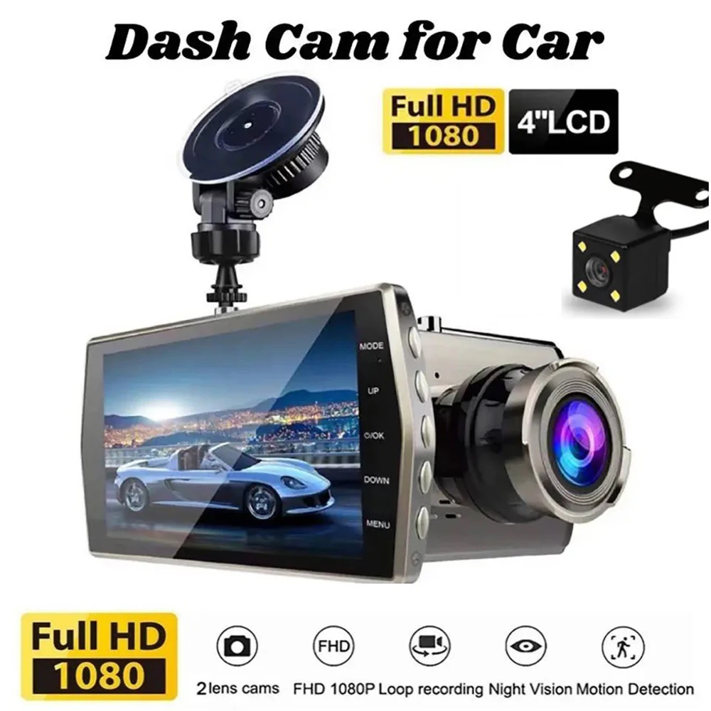 Car DVR 1080P FHD Dash Cam Rear View Reverse Car Camera Car Video Recorder Auto Black Box Dashcam Registrator Car Accessories
Car DVR 1080P FHD Dash Cam Rear View Reverse Car Camera Car Video Recorder Auto Black Box Dashcam Registrator Car Accessories