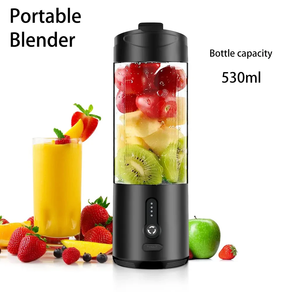 Portable Blender Smoothies 530Ml Personal USB Rechargeable 150W Mini Fresh Juice Blender For Smoothies Electric Juicer Mixer
Portable Blender Smoothies 530Ml Personal USB Rechargeable 150W Mini Fresh Juice Blender For Smoothies Electric Juicer Mixer