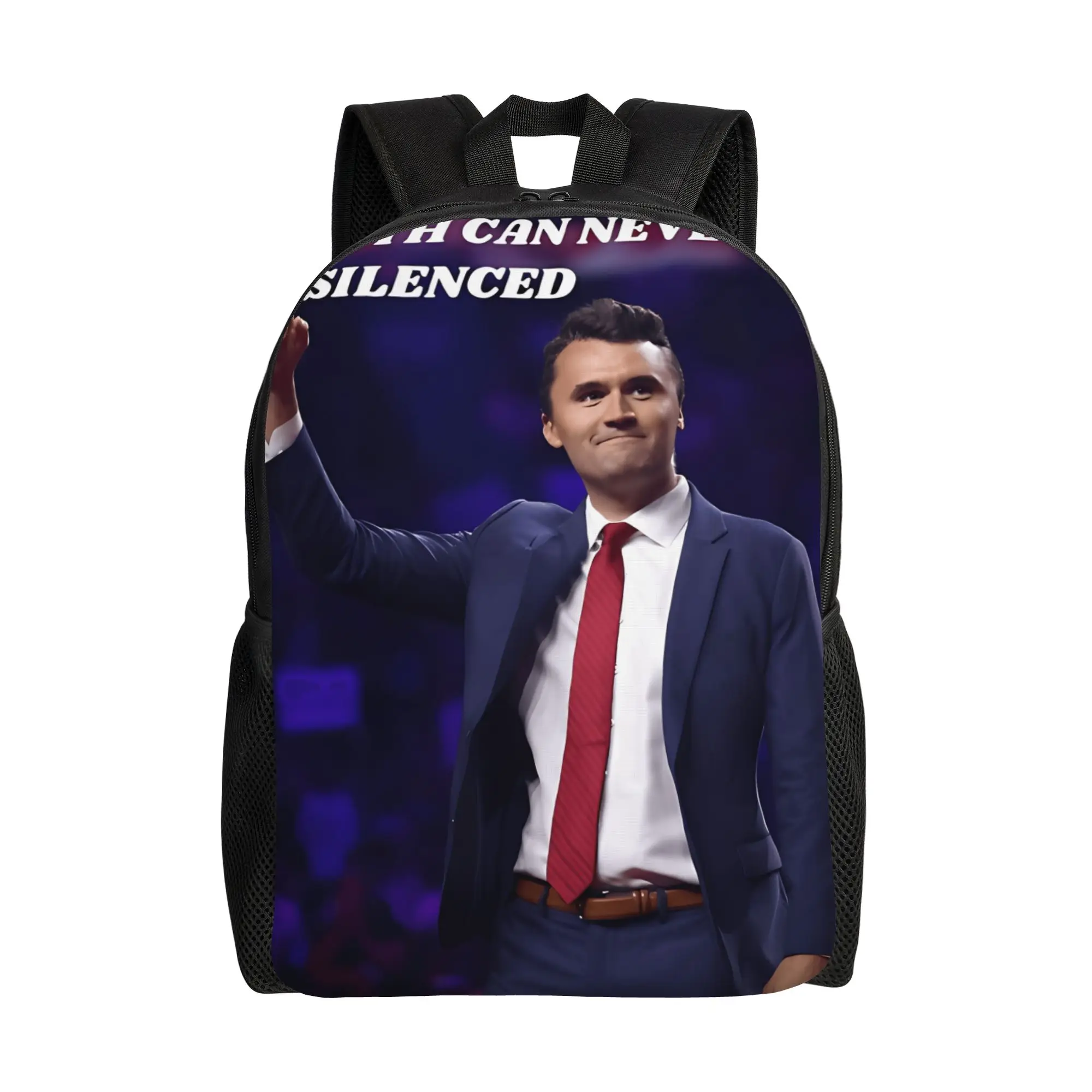 Charlie Kirk Backpack Unisex Polyester University Backpacks Big Casual High School Bags Rucksack
Charlie Kirk Backpack Unisex Polyester University Backpacks Big Casual High School Bags Rucksack