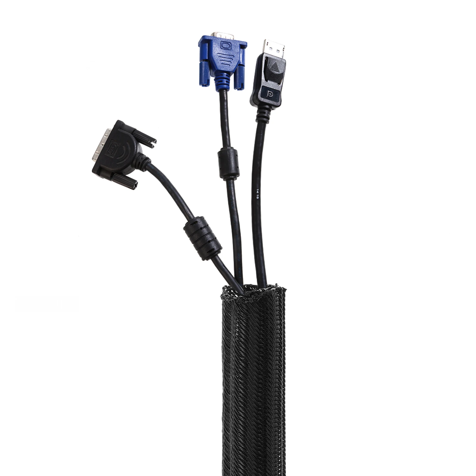 2M Black PET Cable Management Sleeves Wire ganizer Protective Cover Anti Bite Cord Tube Desk Tidy For Computer Cables Charging
2M Black PET Cable Management Sleeves Wire ganizer Protective Cover Anti Bite Cord Tube Desk Tidy For Computer Cables Charging