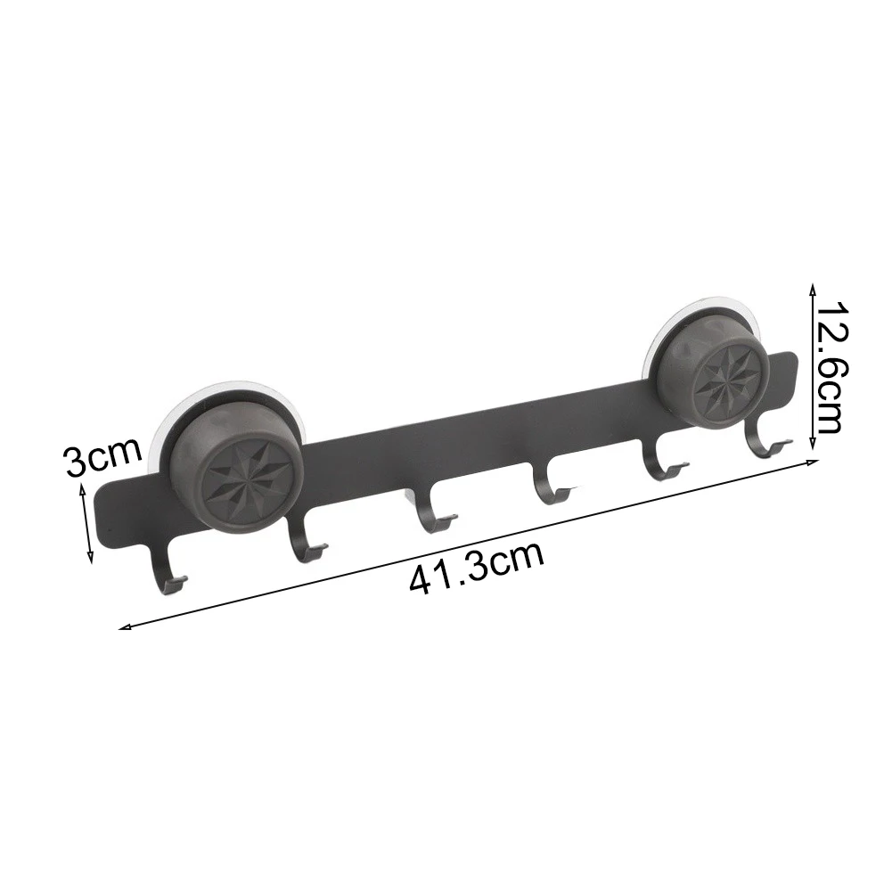 Wall Mount Towel Holder with 6 Hooks and Suction Cup Carbon Steel Build for Easy Storage in For Kitchen Bathroom or Bedroom
Wall Mount Towel Holder with 6 Hooks and Suction Cup Carbon Steel Build for Easy Storage in For Kitchen Bathroom or Bedroom
