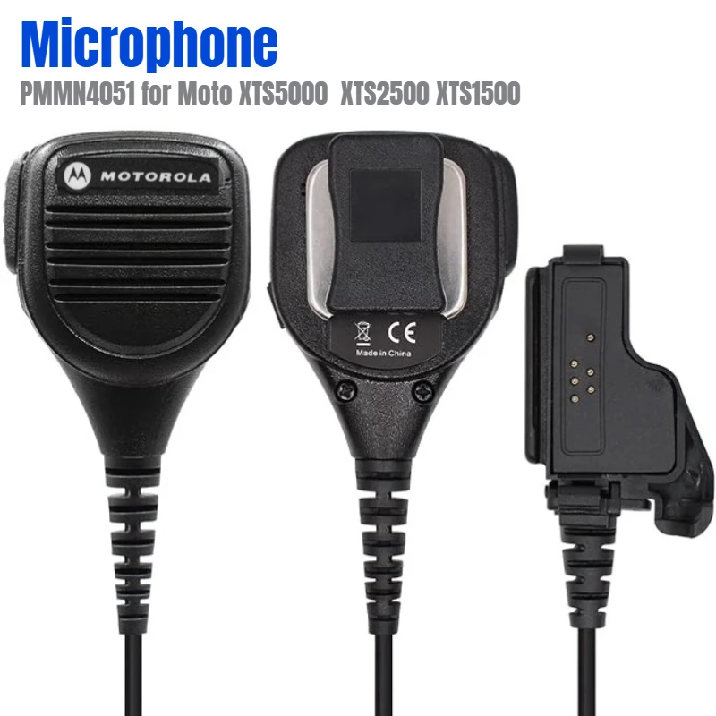 Remote Speaker Microphone IP55 Water Resistant with 3.5mm Audio Jack for Motorola PMMN4051B XTS5000 XTS2500 XTS1500 Radio
Remote Speaker Microphone IP55 Water Resistant with 3.5mm Audio Jack for Motorola PMMN4051B XTS5000 XTS2500 XTS1500 Radio