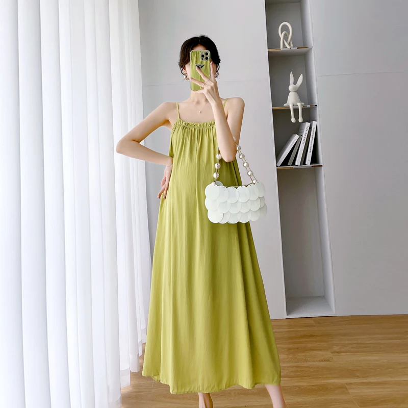 Summer Maternity Dress Solid Color Pregnant Women Strap Dress Solid Color Square Collar Plus Size Pregnancy Backless Beach Dress
Summer Maternity Dress Solid Color Pregnant Women Strap Dress Solid Color Square Collar Plus Size Pregnancy Backless Beach Dress