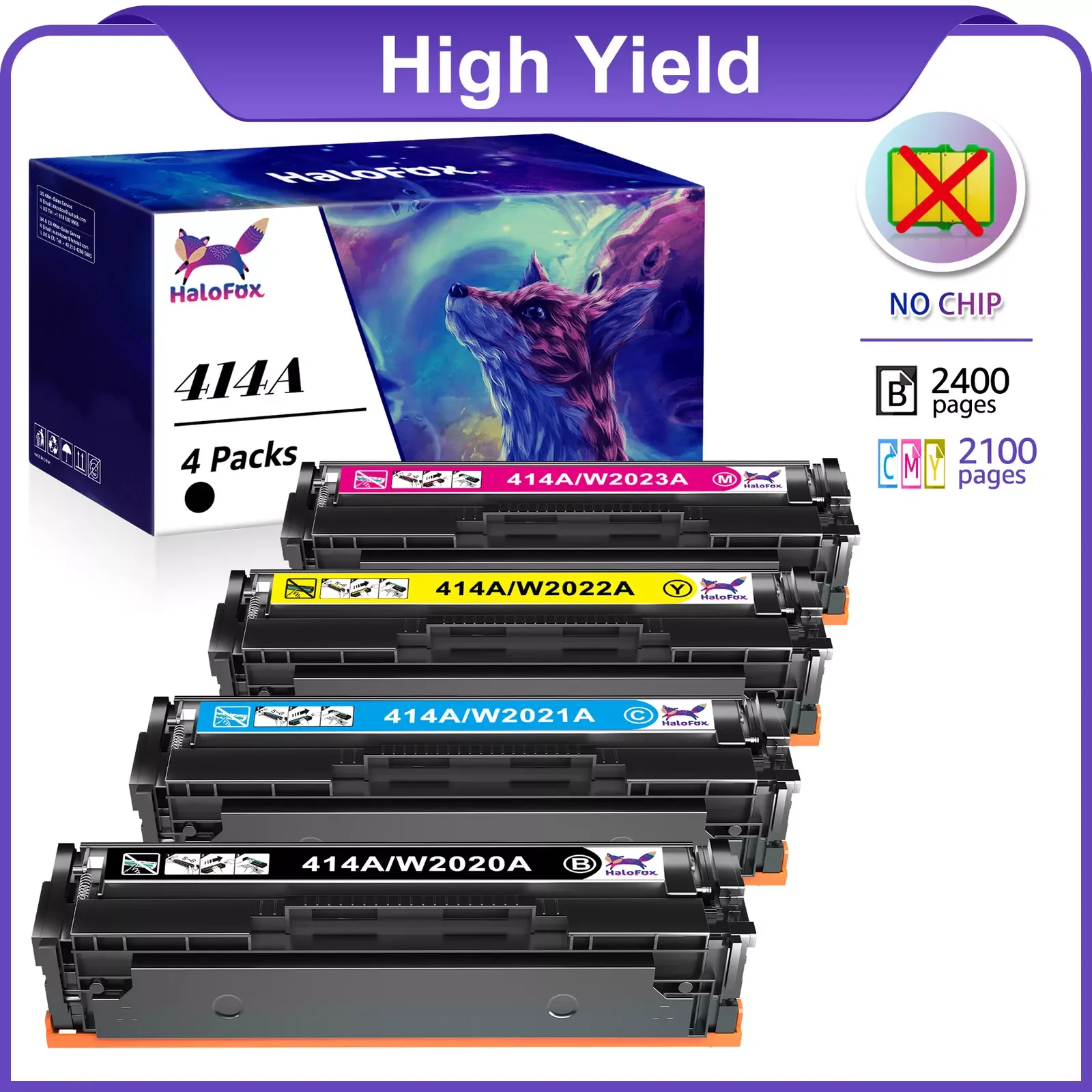 4 упаковки тонера 414A W2020A без чипа для M454 HP Color Laserjet Pro MFP M479 M454dw
4 упаковки тонера 414A W2020A без чипа для M454 HP Color Laserjet Pro MFP M479 M454dw