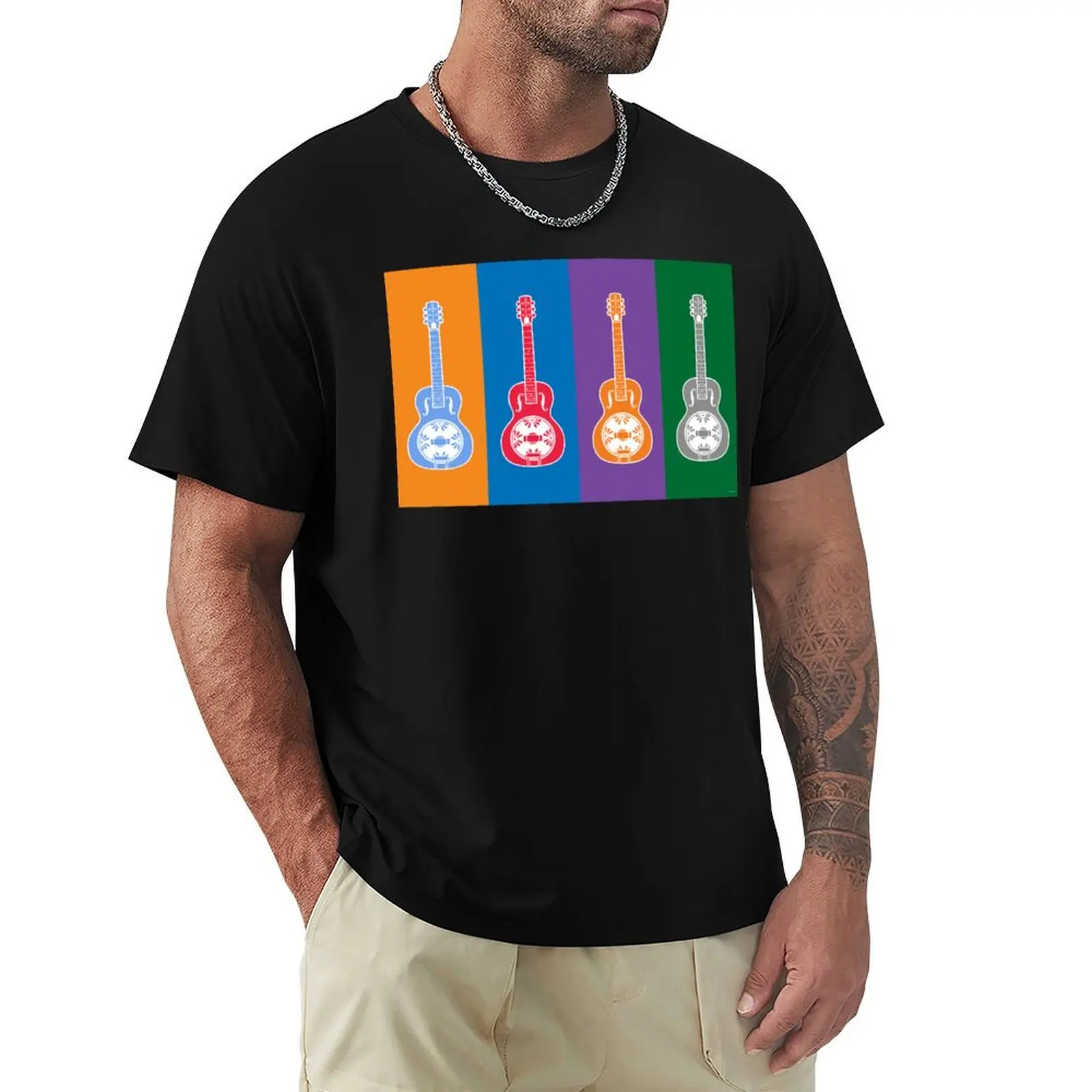 MUSICAL INSTRUMENTS SILHOUETTES - RESONATOR GUITAR T-Shirt quick-drying shirts graphic tees summer clothes mens clothes
MUSICAL INSTRUMENTS SILHOUETTES - RESONATOR GUITAR T-Shirt quick-drying shirts graphic tees summer clothes mens clothes