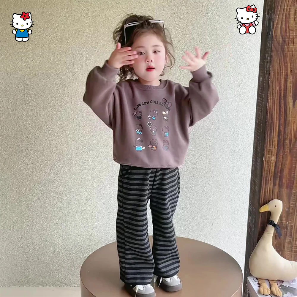 2Pcs Kawaii Hellokitty Children Girl Autumn Stripe Set Styles Comfort Cartoon Anime Sanrio Cute Motion Fashion Clothing Gifts
2Pcs Kawaii Hellokitty Children Girl Autumn Stripe Set Styles Comfort Cartoon Anime Sanrio Cute Motion Fashion Clothing Gifts