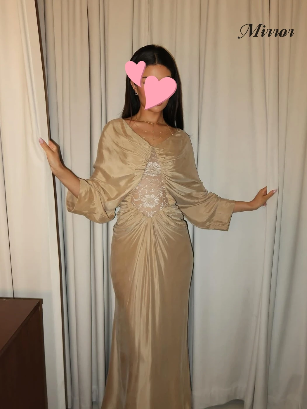 Mirror Dress Elegant Vintage Sweet Champagne Lace Taffeta Stylish New Customize Formal Occasion Prom Dress Evening Party Gowns
Mirror Dress Elegant Vintage Sweet Champagne Lace Taffeta Stylish New Customize Formal Occasion Prom Dress Evening Party Gowns