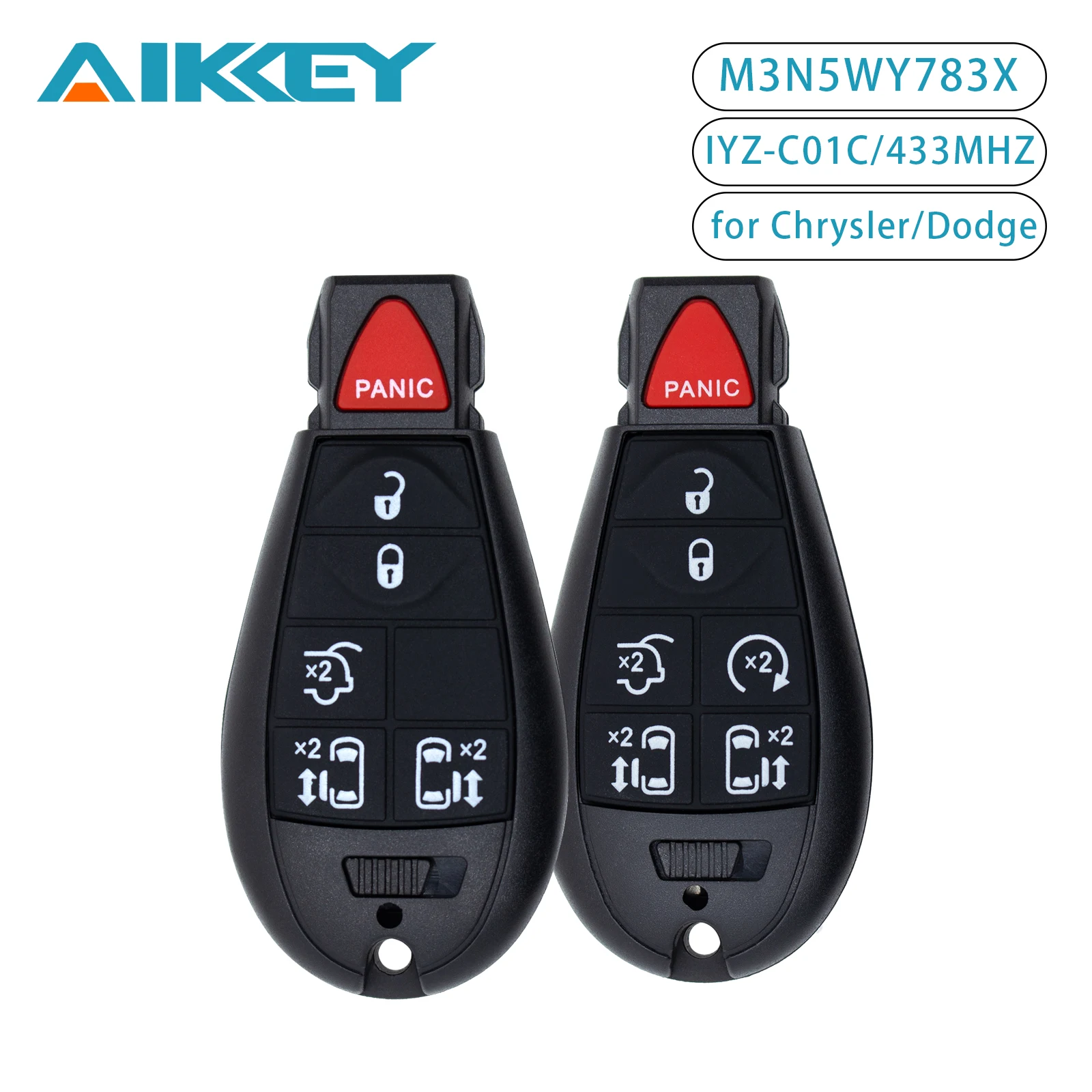 6/7 кнопок 433 МГц IYZ-C01C/M3N5WY783X для Dodge Grand Caravan Chrysler Chrysler Town and Country
6/7 кнопок 433 МГц IYZ-C01C/M3N5WY783X для Dodge Grand Caravan Chrysler Chrysler Town and Country