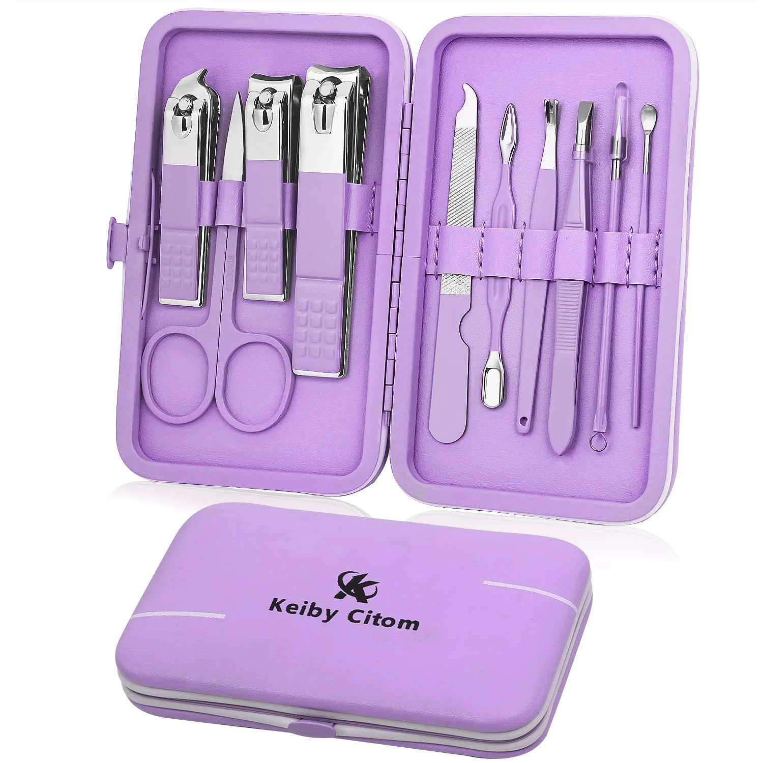 Travel Manicure Set with Stainless Steel Nail Clippers Kit for Home and On-the-Go Grooming (Violet)
Travel Manicure Set with Stainless Steel Nail Clippers Kit for Home and On-the-Go Grooming (Violet)