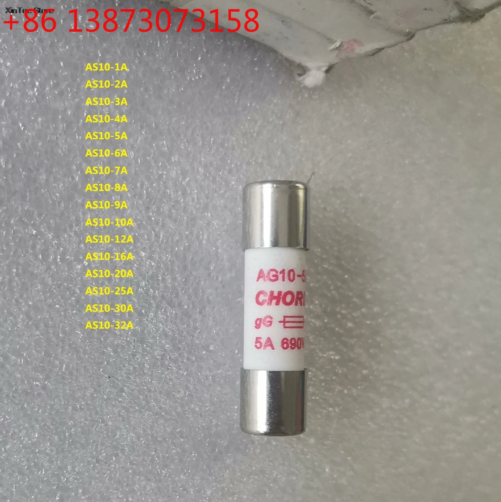 10PCS Original Fuse AS10-1A AS10-2A AS10-5A AS10-7A AS10-8A AS10-10A AS10-12A AS10-16A AS10-20A AS10-25A AS10-32A 690V
10PCS Original Fuse AS10-1A AS10-2A AS10-5A AS10-7A AS10-8A AS10-10A AS10-12A AS10-16A AS10-20A AS10-25A AS10-32A 690V