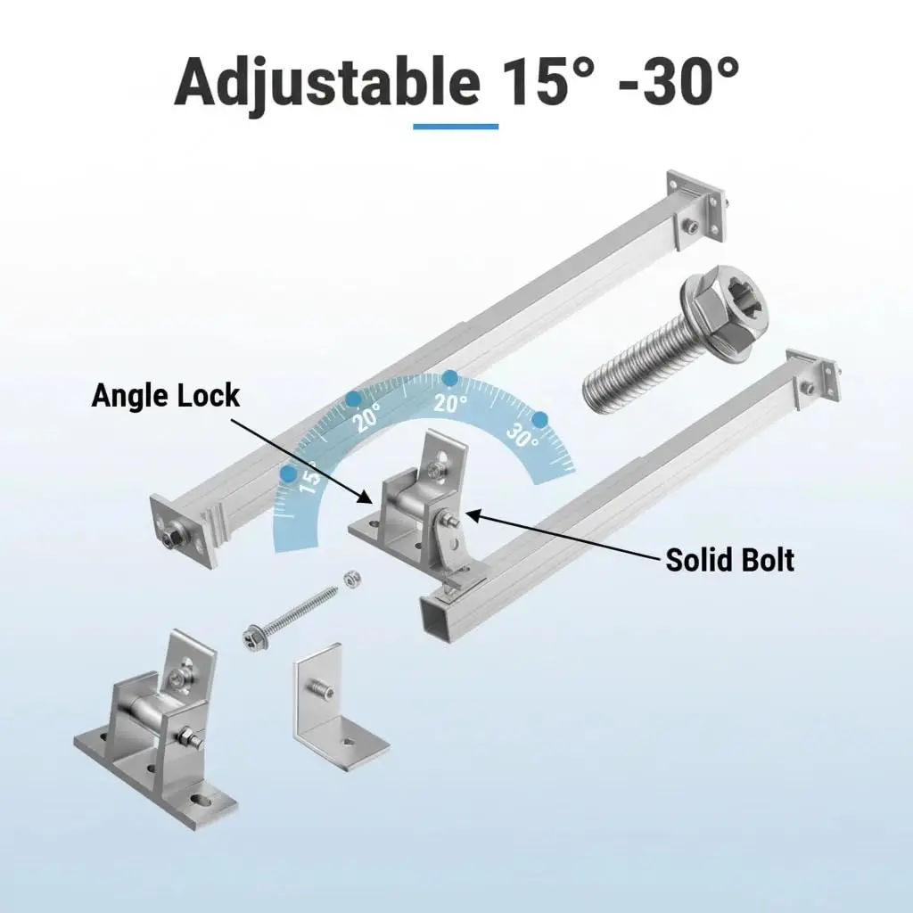OEM Custom Aluminum Flat Roof PV Mount Structure, Personalized Solar Panel Roof Accessories, Custom Size Parts for Special Dimen
OEM Custom Aluminum Flat Roof PV Mount Structure, Personalized Solar Panel Roof Accessories, Custom Size Parts for Special Dimen