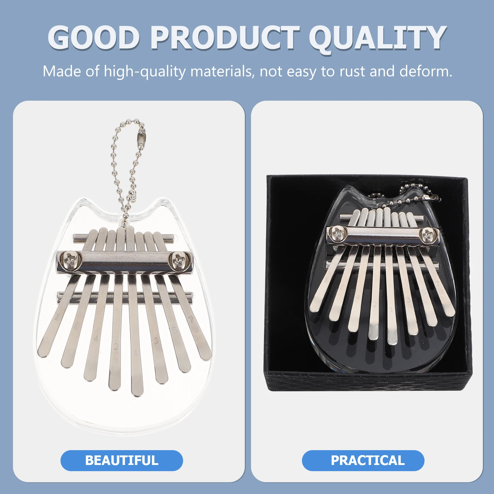Key Mini Thumb Piano Eight Note Scale Beginner Acrylic Functional Instruments Child
Key Mini Thumb Piano Eight Note Scale Beginner Acrylic Functional Instruments Child