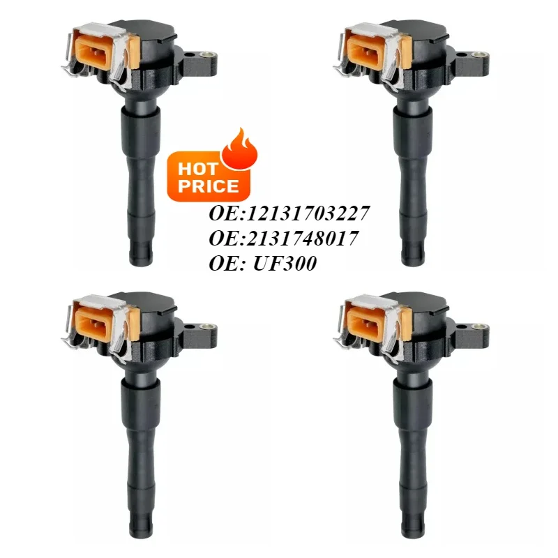 4pcs High Quality Ignition Coil For BMW E46 E39 X5 E36 325 330 328 525 740 M3 UF300 OEM 12131703825 12131703227 2131748017
4pcs High Quality Ignition Coil For BMW E46 E39 X5 E36 325 330 328 525 740 M3 UF300 OEM 12131703825 12131703227 2131748017