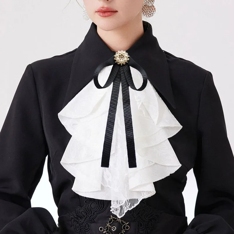 Retro Lace Bow Tie Detachable-Collar British French Banquet Court Style Clothing Accessories Cosplay Outfit Lolita Collar Flower
Retro Lace Bow Tie Detachable-Collar British French Banquet Court Style Clothing Accessories Cosplay Outfit Lolita Collar Flower