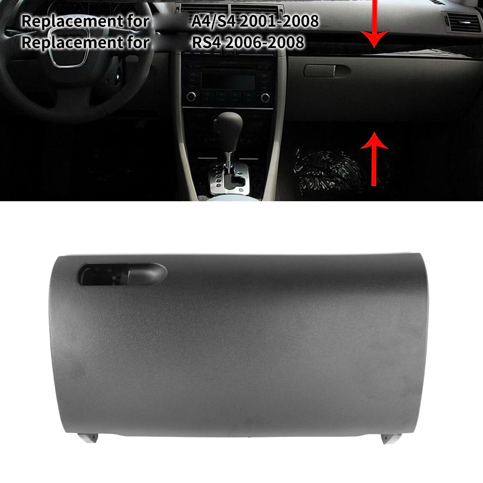 Glove Box Door Cover, Glove Box Compartment Lid with Glove Box Latch for Audi A4/S4 2001-2008, Audi RS4 2006-2008 8E1857124A
Glove Box Door Cover, Glove Box Compartment Lid with Glove Box Latch for Audi A4/S4 2001-2008, Audi RS4 2006-2008 8E1857124A