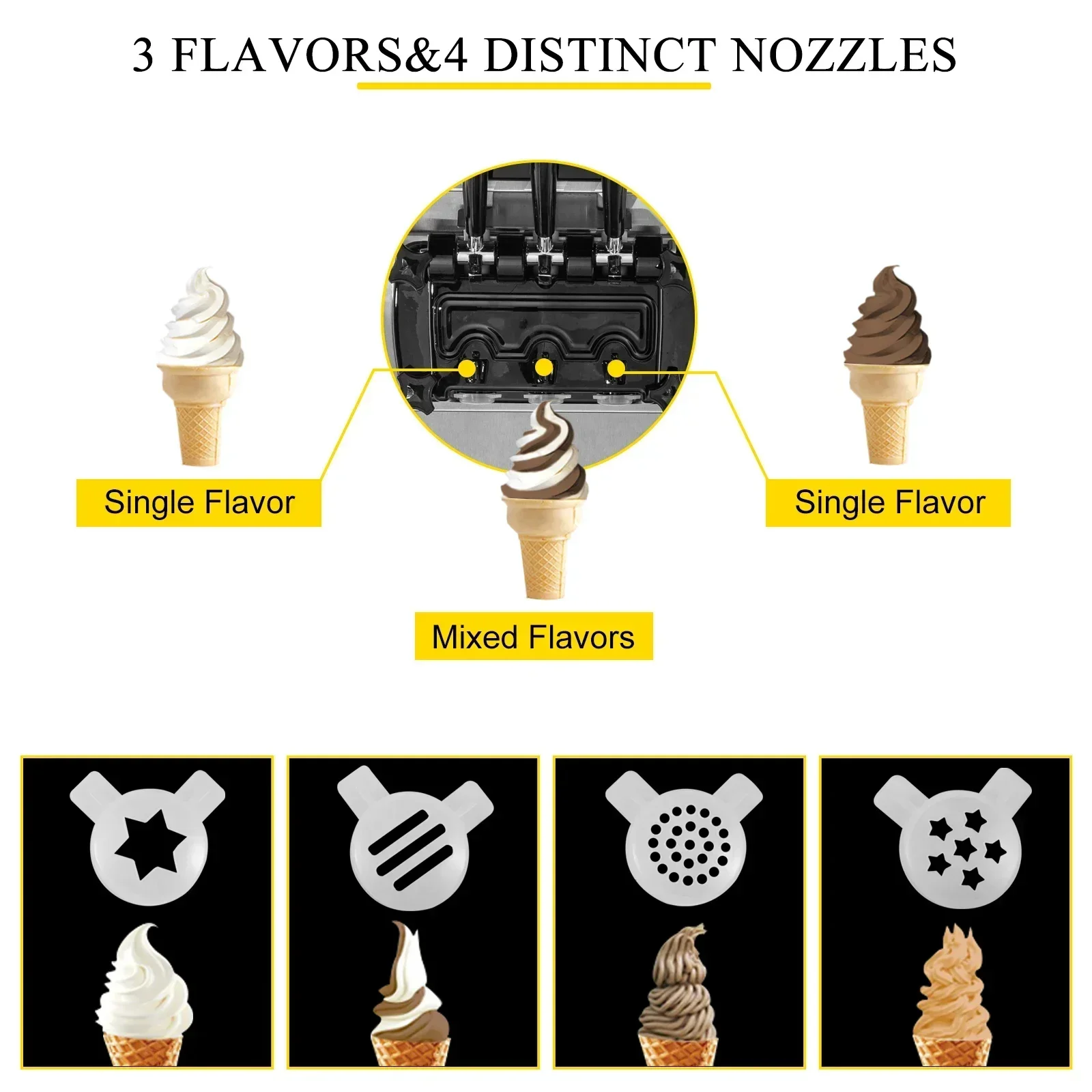 Icecream Machine 22-30L/H Commercial Ice Cream Maker Soft Serve Ice Cream Making Machine for Business Prices
Icecream Machine 22-30L/H Commercial Ice Cream Maker Soft Serve Ice Cream Making Machine for Business Prices