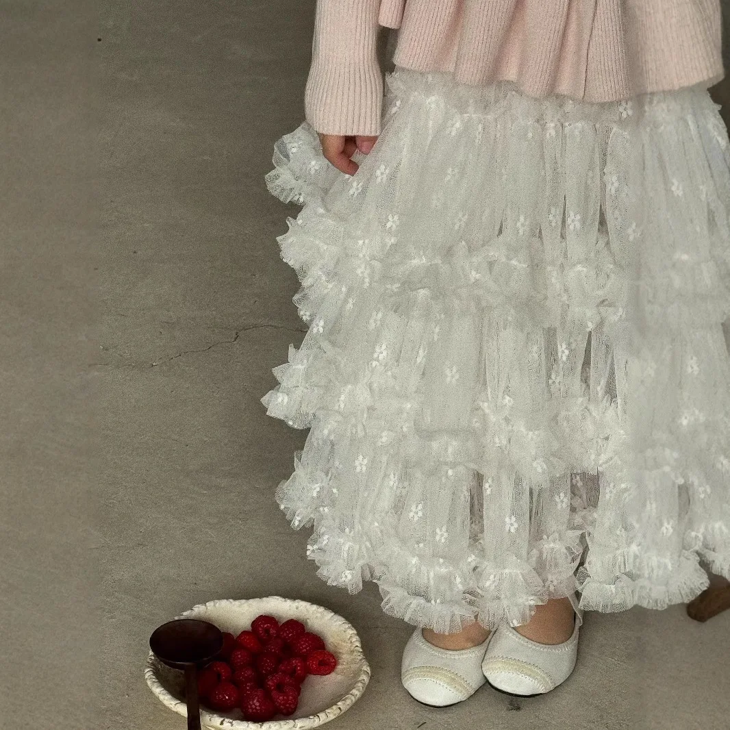2025 Spring Summer New Children Clothing Korean Girls Layered Skirt Sweet Children Lace Jacquard Skirt
2025 Spring Summer New Children Clothing Korean Girls Layered Skirt Sweet Children Lace Jacquard Skirt
