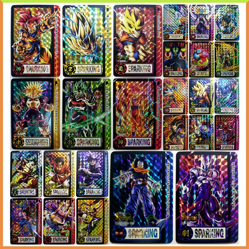 Anime Dragon Ball DIY ACG Game Refraction Collectible Cards Son Goku Broli Majin Buu Piccolo Bejita Toys for boys Birthday Gift 
Anime Dragon Ball DIY ACG Game Refraction Collectible Cards Son Goku Broli Majin Buu Piccolo Bejita Toys for boys Birthday Gift