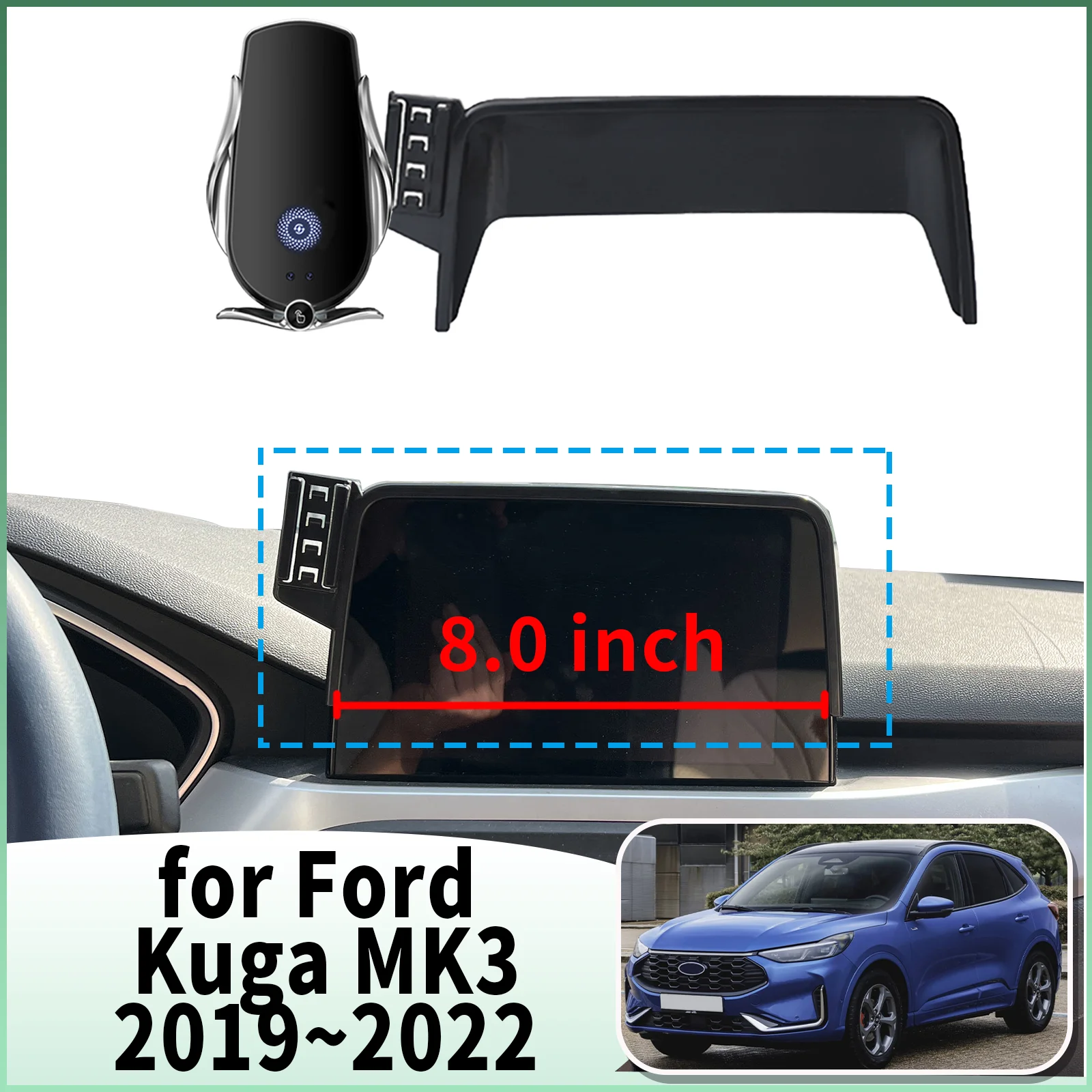 fit for Ford Kuga MK3 3d 2019 2020-2022 ST-Line (8in) Specific Dashboard Navigation Phone Holder Mount Design Car accessoires
fit for Ford Kuga MK3 3d 2019 2020-2022 ST-Line (8in) Specific Dashboard Navigation Phone Holder Mount Design Car accessoires