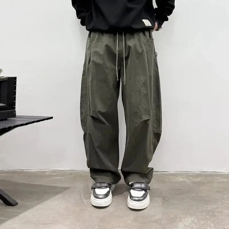 Waed Casual Pants Men's Loose Straight Leg Autumn Winter Wear Polyester Fiber Low Waist Elastic Waisand Street Sle
Waed Casual Pants Men's Loose Straight Leg Autumn Winter Wear Polyester Fiber Low Waist Elastic Waisand Street Sle