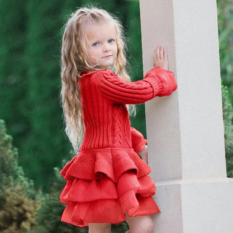 Warm Sweater Dress Girls Knit Dresses Long Sleeve Floral Lace Dress Party Children Knitted Clothing Baby Kids Clothes Cotton
Warm Sweater Dress Girls Knit Dresses Long Sleeve Floral Lace Dress Party Children Knitted Clothing Baby Kids Clothes Cotton