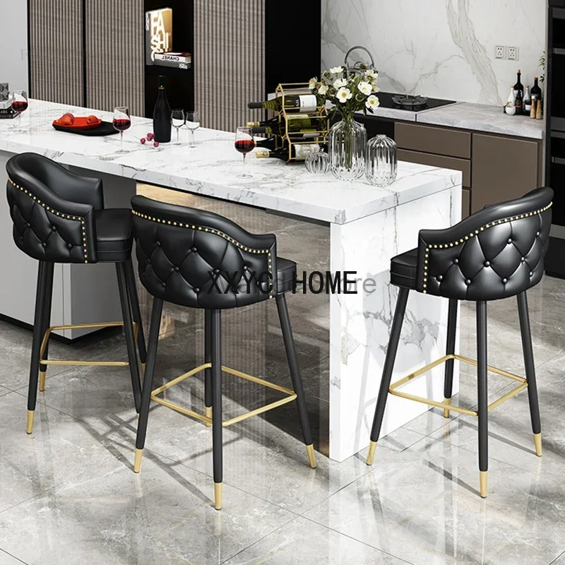 Modern Simple Bar Chairs Home High Stool Retro Bar Furniture Soft Cushion Backrest Bar Chair Cafe Front Desk Solid Wood Armchair
Modern Simple Bar Chairs Home High Stool Retro Bar Furniture Soft Cushion Backrest Bar Chair Cafe Front Desk Solid Wood Armchair
