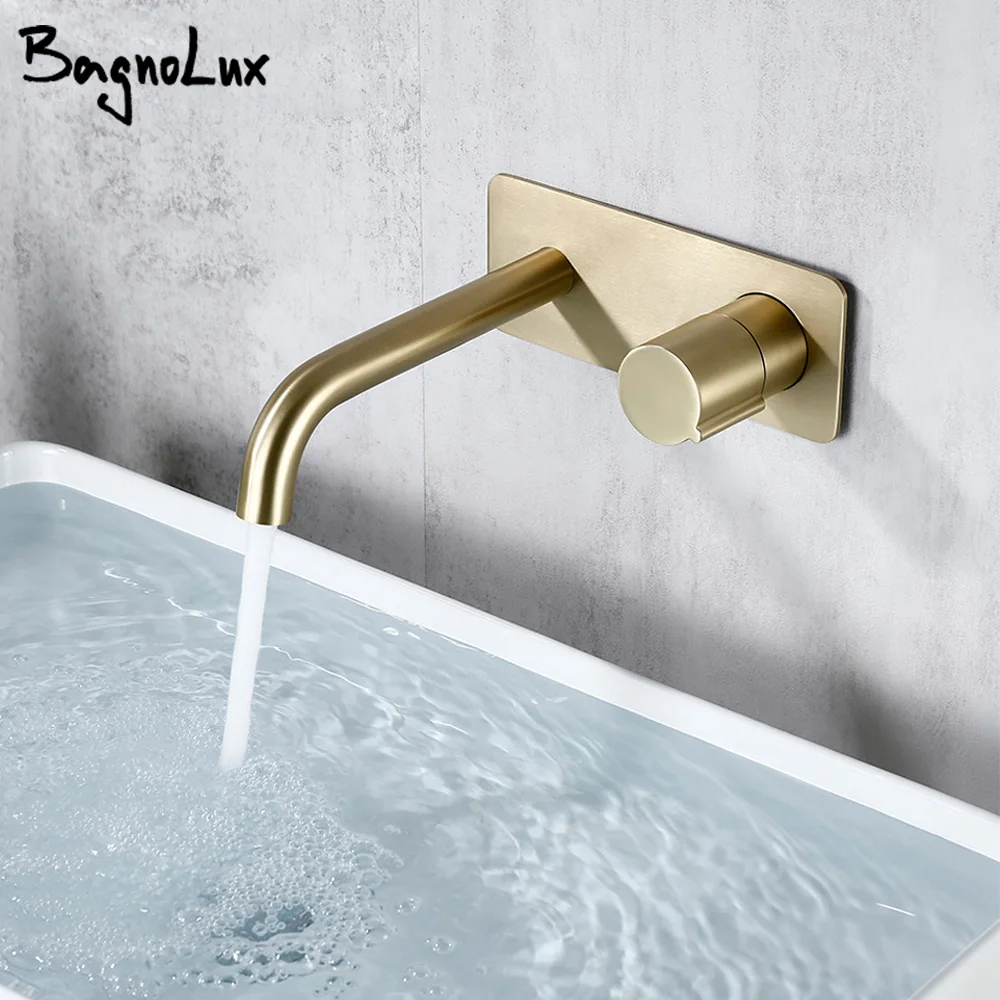 Bathroom Faucet Wall Mounted Mixer Sink Tap Dual Control Single Handle Faucet Solid Brass Rose Gold Tap Hot And Cold Water
Bathroom Faucet Wall Mounted Mixer Sink Tap Dual Control Single Handle Faucet Solid Brass Rose Gold Tap Hot And Cold Water