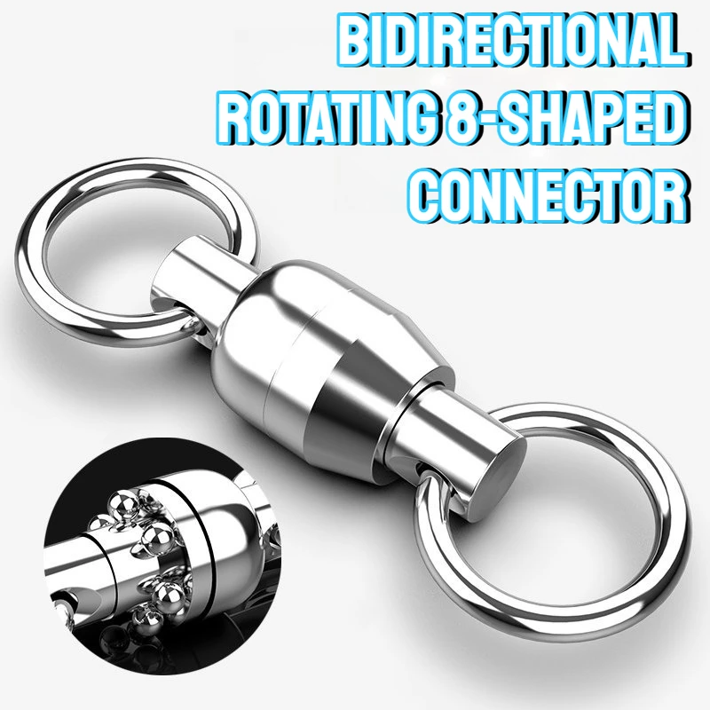 Высокоскоростная сильная растягивающаяся нержавеющая сталь, двунаправленный вращающийся 8-образный соединитель, подшипниковое кольцо, аксессуары для морской рыбалки
Высокоскоростная сильная растягивающаяся нержавеющая сталь, двунаправленный вращающийся 8-образный соединитель, подшипниковое кольцо, аксессуары для морской рыбалки