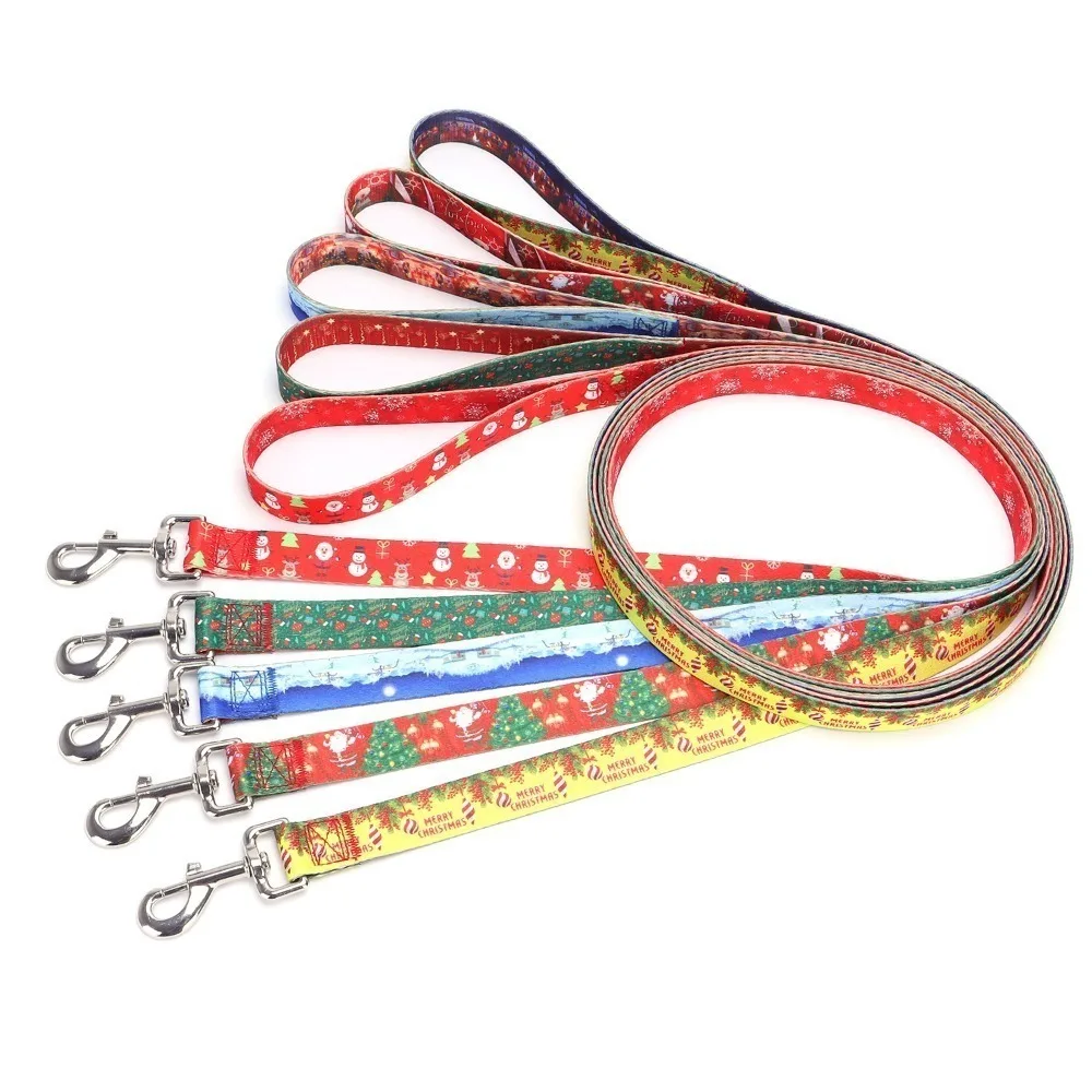Creative Christmas Dog Collar Leash Set Pet Accessories Printed Santa Claus Holiday Decoration Gift
Creative Christmas Dog Collar Leash Set Pet Accessories Printed Santa Claus Holiday Decoration Gift