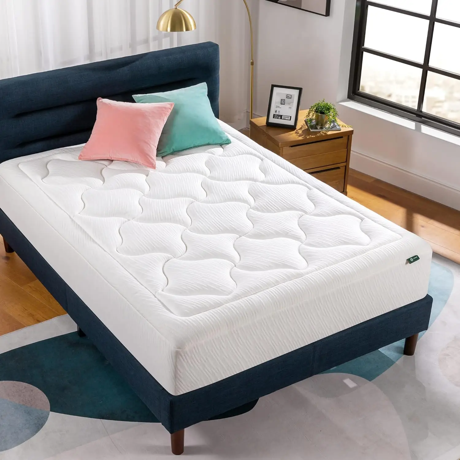 12 Inch Foam Mattress, Fiberglass Free, Pressure Relieving, Bed-in-a-Box,US Certified, White
12 Inch Foam Mattress, Fiberglass Free, Pressure Relieving, Bed-in-a-Box,US Certified, White