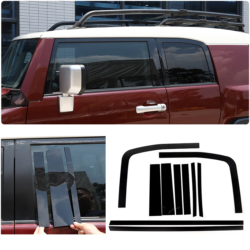 For Toyota FJ Cruiser 2007-2021 Glossy Black Window Pillar Decal Sticker Cover Trim Decoration Exterior Accessories PC Trim
For Toyota FJ Cruiser 2007-2021 Glossy Black Window Pillar Decal Sticker Cover Trim Decoration Exterior Accessories PC Trim