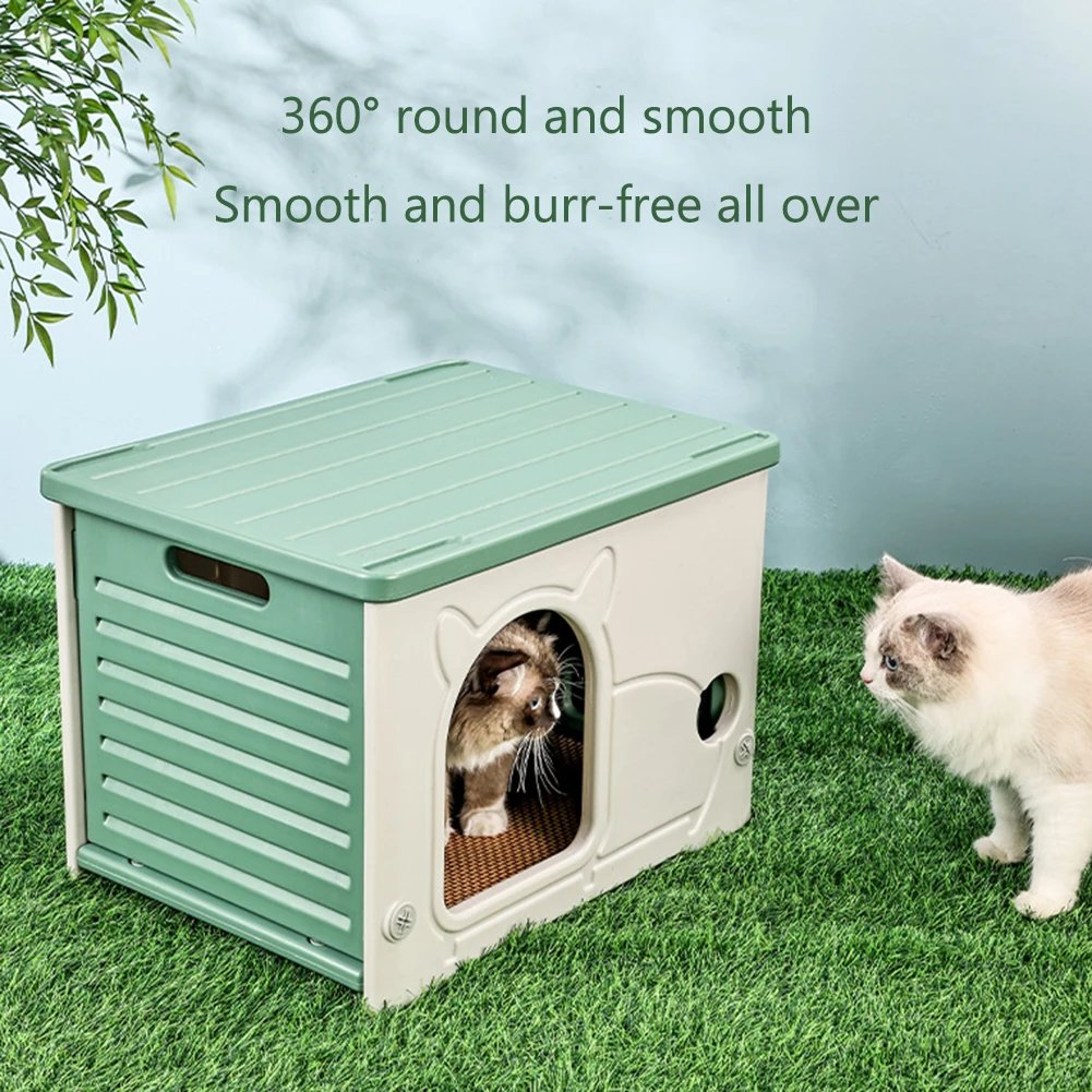 Cat House and Apartment Plastic Stackable Feral Cat Shelter Indoor Cat House Weatherproof Waterproof Cat Outdoor Nest
Cat House and Apartment Plastic Stackable Feral Cat Shelter Indoor Cat House Weatherproof Waterproof Cat Outdoor Nest