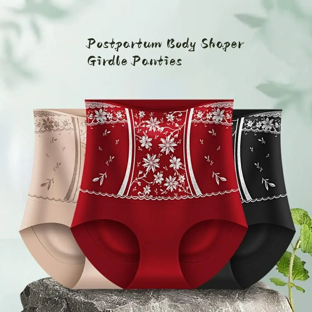 High Waist Postpartum Body Shaper Shapewear Mulberry Silk Crotch Floral Briefs Girdle Panties Waist Trainer
High Waist Postpartum Body Shaper Shapewear Mulberry Silk Crotch Floral Briefs Girdle Panties Waist Trainer