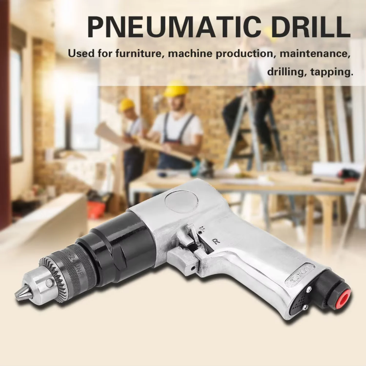 3/8" 1700rpm High speed Pneumatic Drill Reversible Rotation Air Drill Tool Hole Drilling
3/8" 1700rpm High speed Pneumatic Drill Reversible Rotation Air Drill Tool Hole Drilling