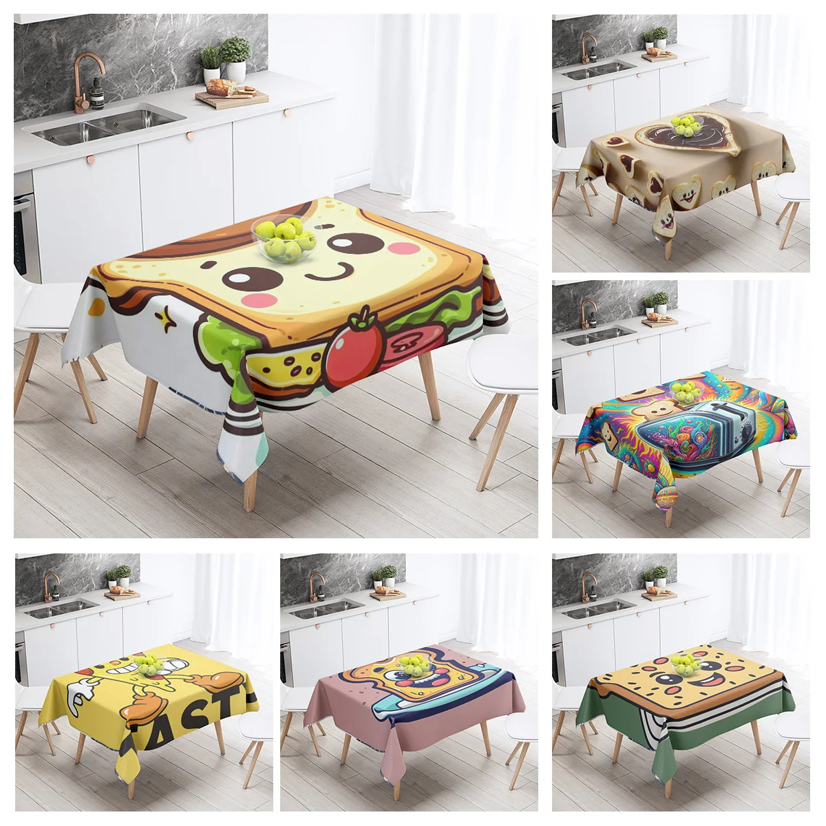 Abstract Art Food Illustration Tablecloth Oil-proof Tablecloth Waterproof Picnic Fabric Nordic Home Decoration 100x140cm
Abstract Art Food Illustration Tablecloth Oil-proof Tablecloth Waterproof Picnic Fabric Nordic Home Decoration 100x140cm